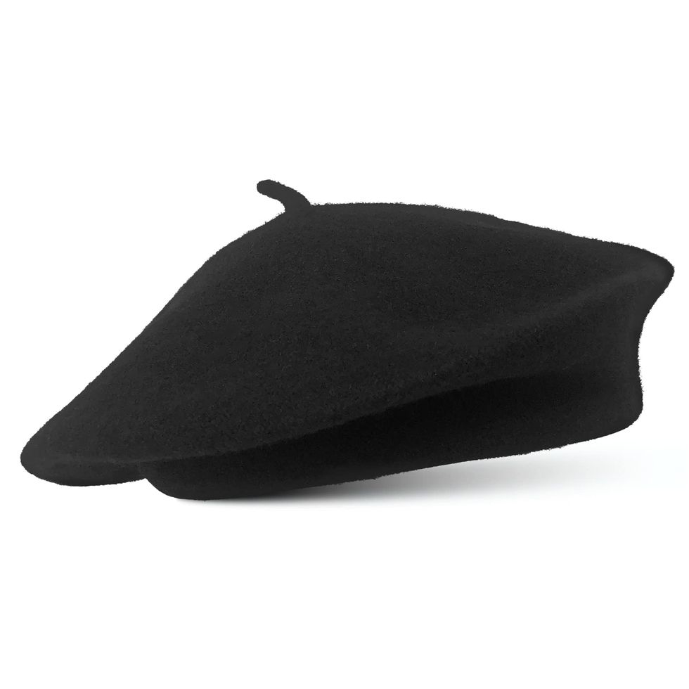 Classic Stretchable Wool Black French Beret
