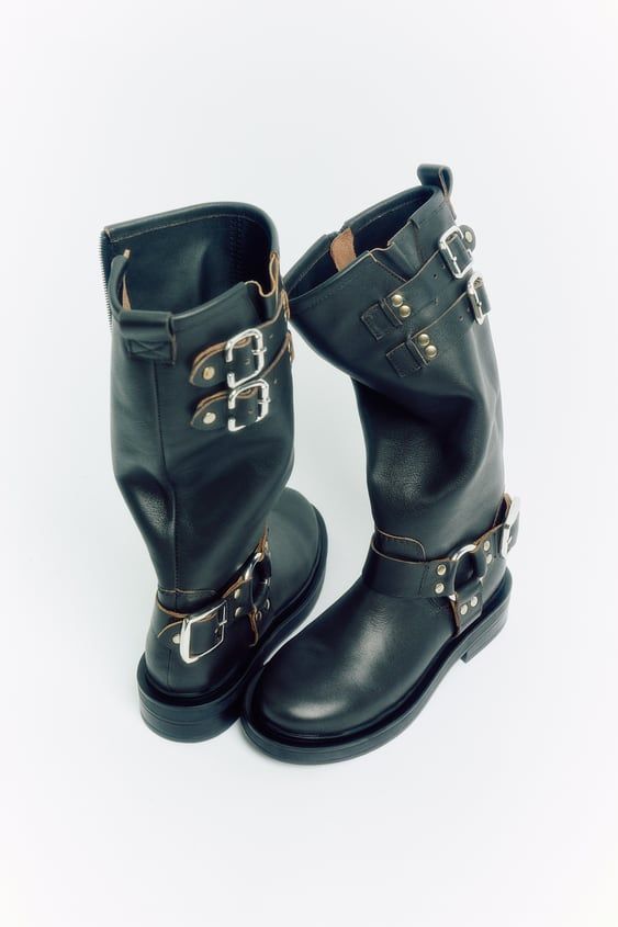 Moto buckle outlet boots