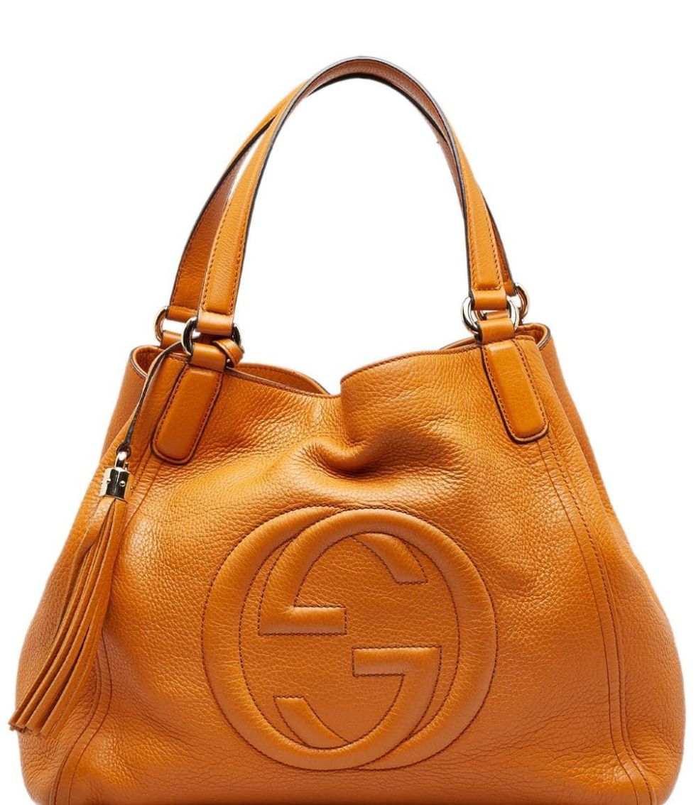 Limited Edition Gucci Orange Crocodile Shoulder Bag