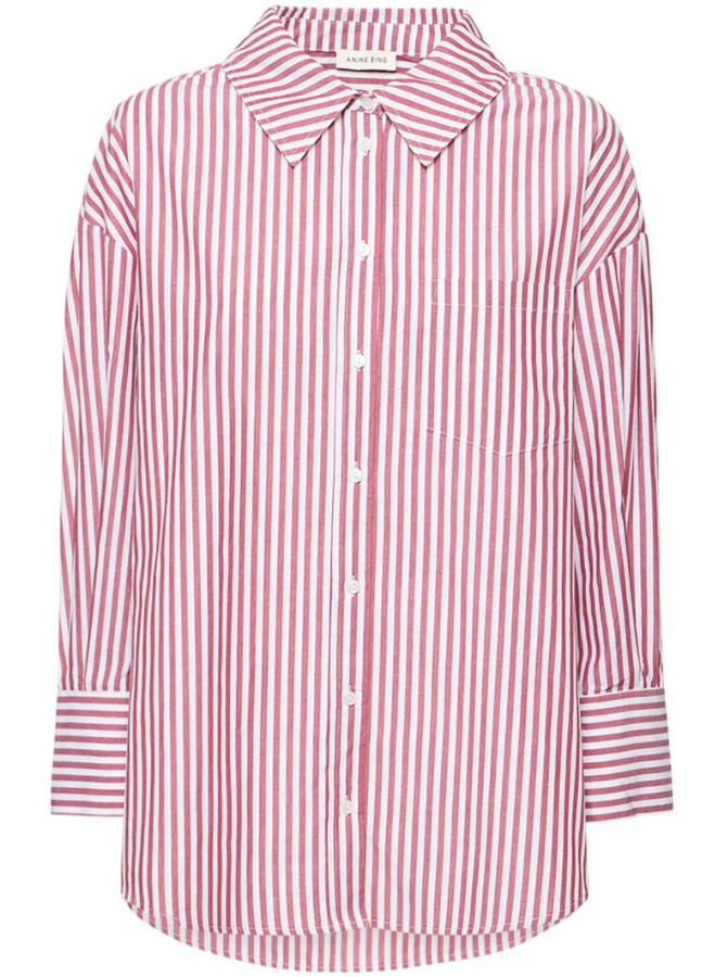 Mika striped cotton poplin shirt – ANINE BING