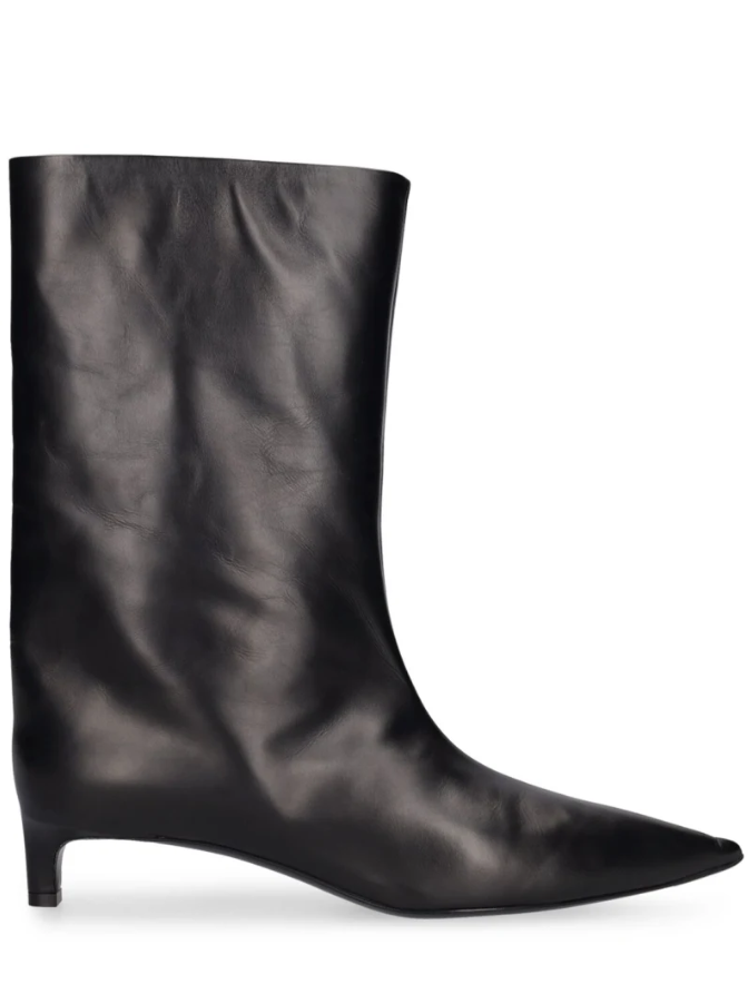 35mm Leather ankle boots - Jil Sander 