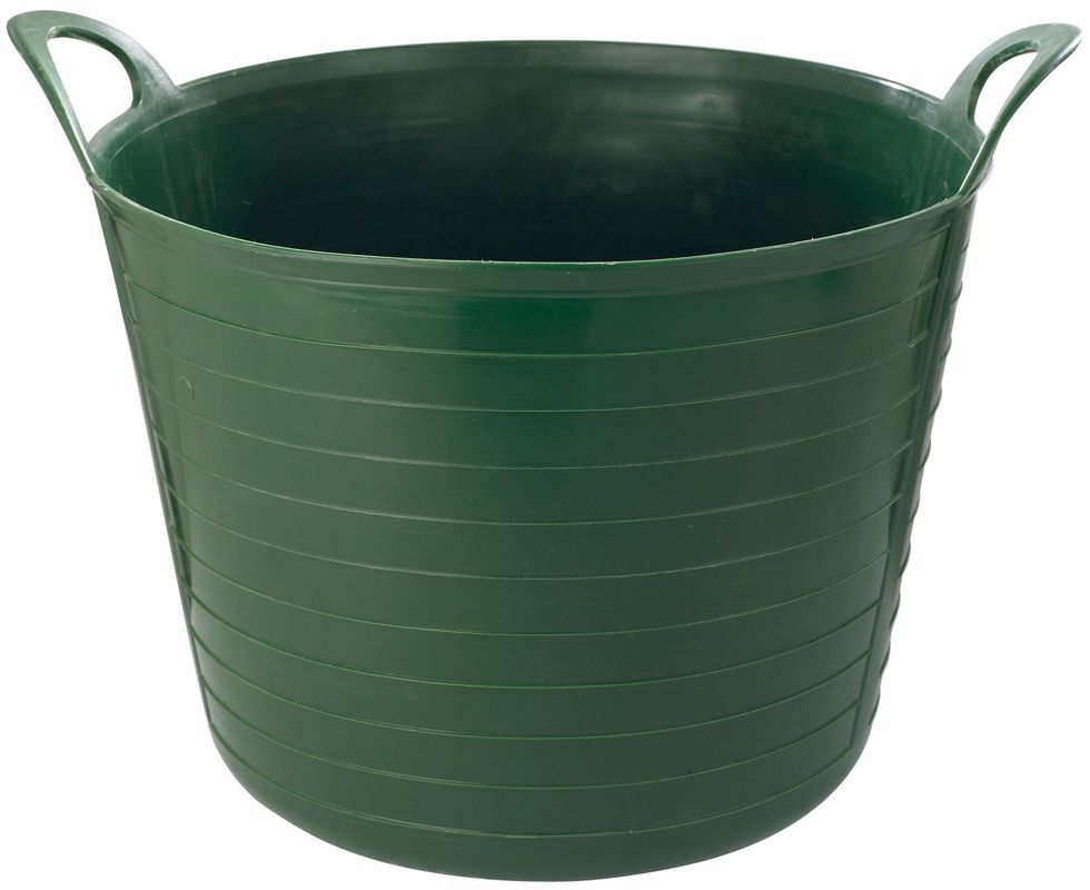 Easy Shopping Large Medium Small Flexi Tub Garden Home Flexible Colour Rubber Storage Container Bucket Polyethylene Flex Tub- MADE IN U.K. (Medium 26 Liter, Green)
