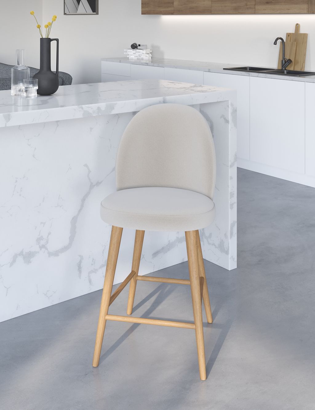 Wooden breakfast bar online stools