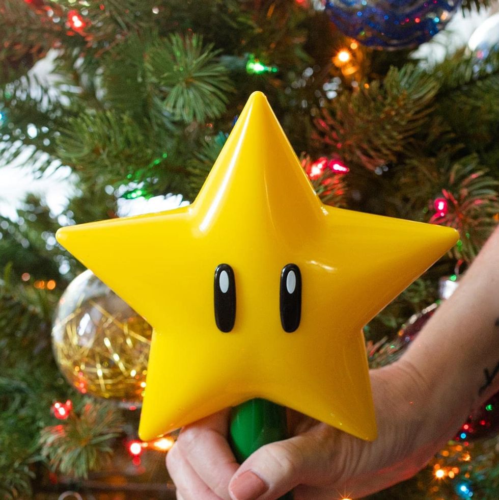 Burst Gold Star Christmas Tree Topper