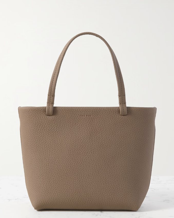 Park Small Textured-Leather Tote