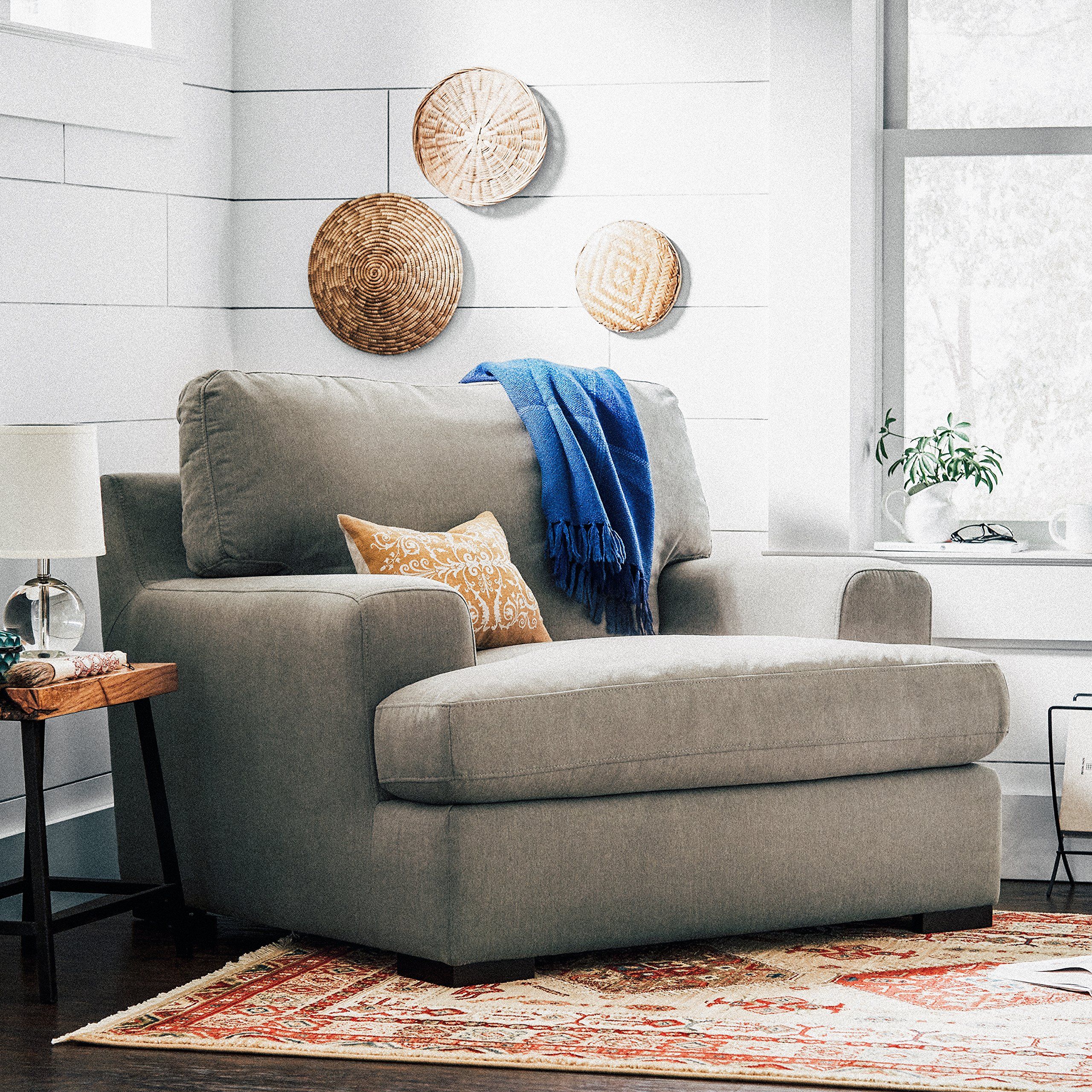 Big comfy chair clearance and ottoman