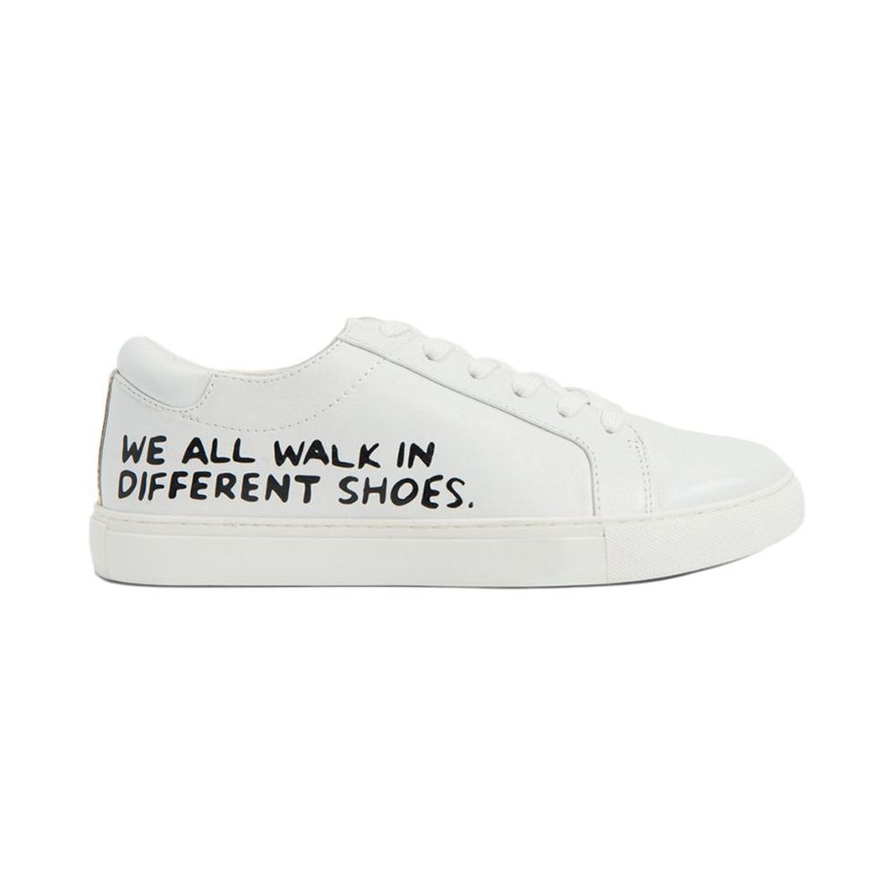 We All Walk in Different Shoes Leather Kam Sneaker