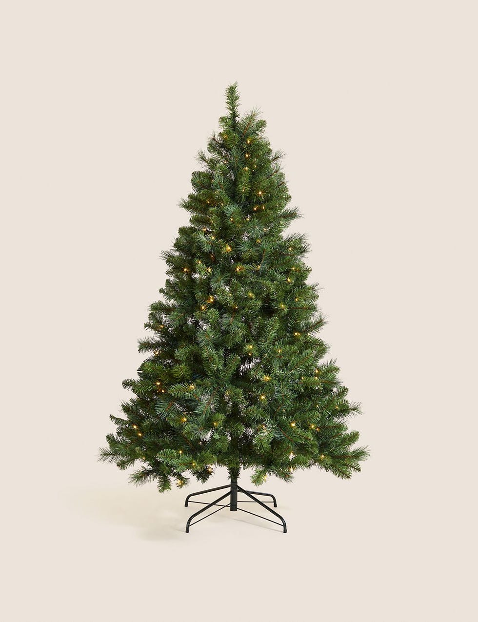 6ft Pre-Lit Pine Christmas Tree