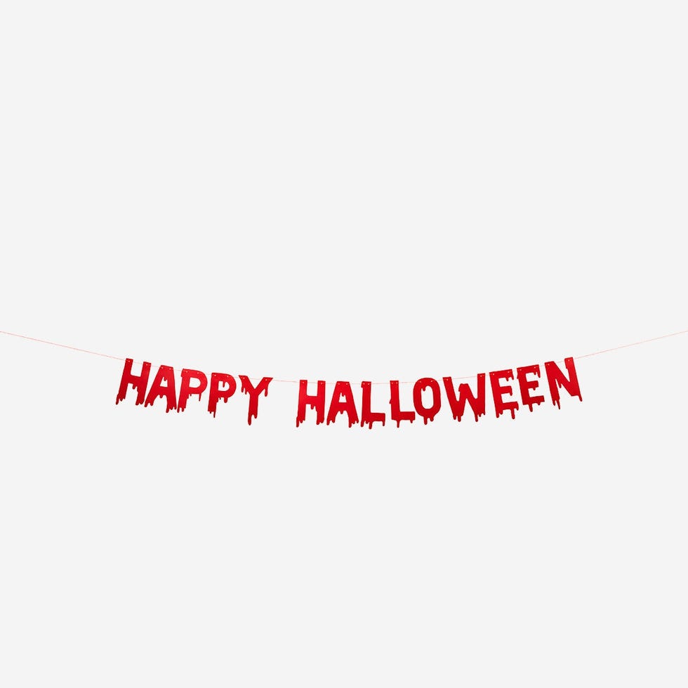Guirnalda de Halloween con letras