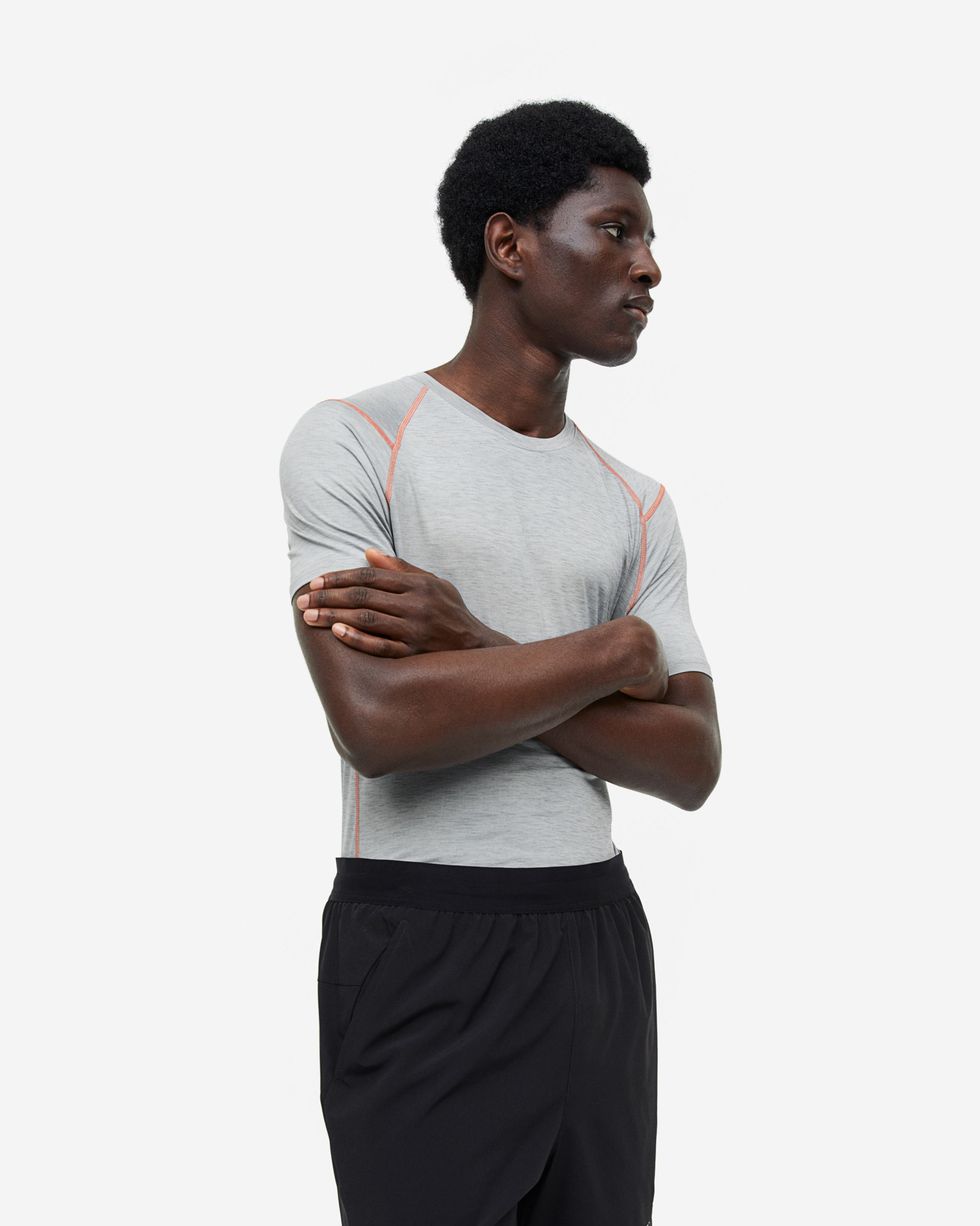 DryMove™ Stretch Sports Shorts with Zipper Pockets - Black - Men