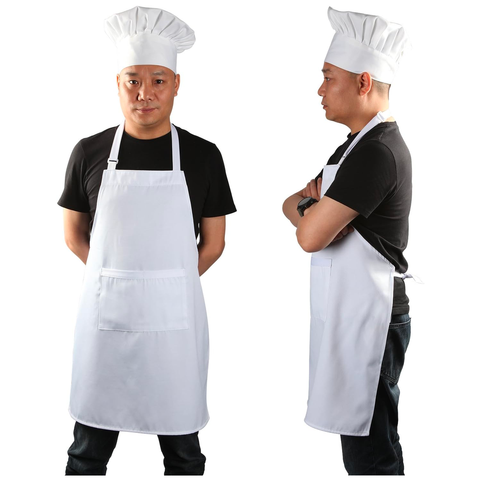 Adult Apron and Chef Hat Set