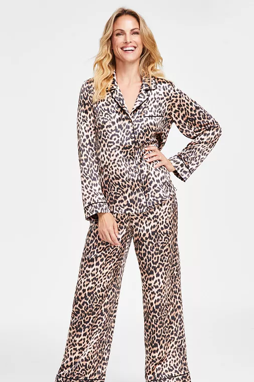 Fashion Women Short Printed Sleepwear Cute Silk Pyjamas @ Best Price Online