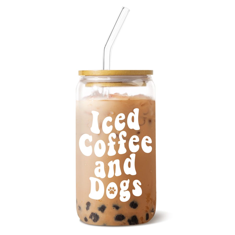 Multipurpose Glass Cup with Lid and Straw
