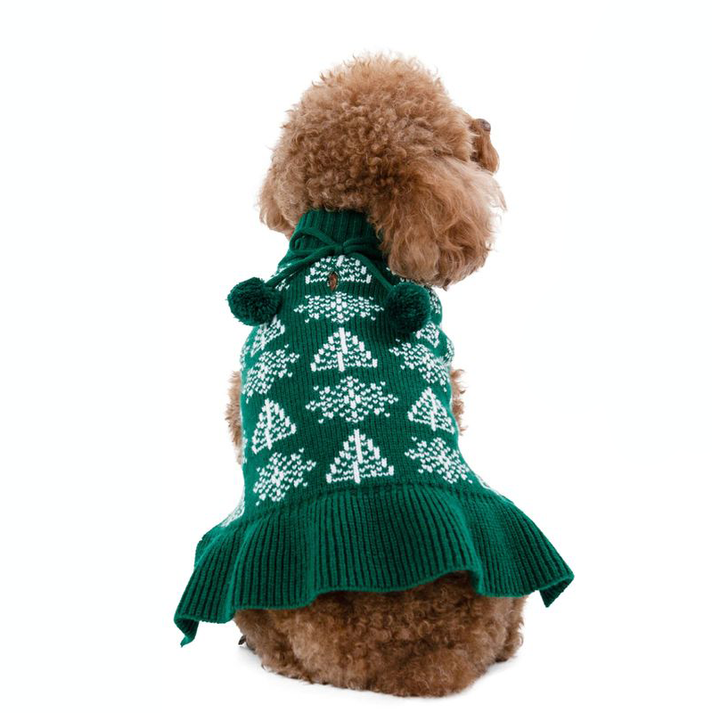 Green sale dog sweater