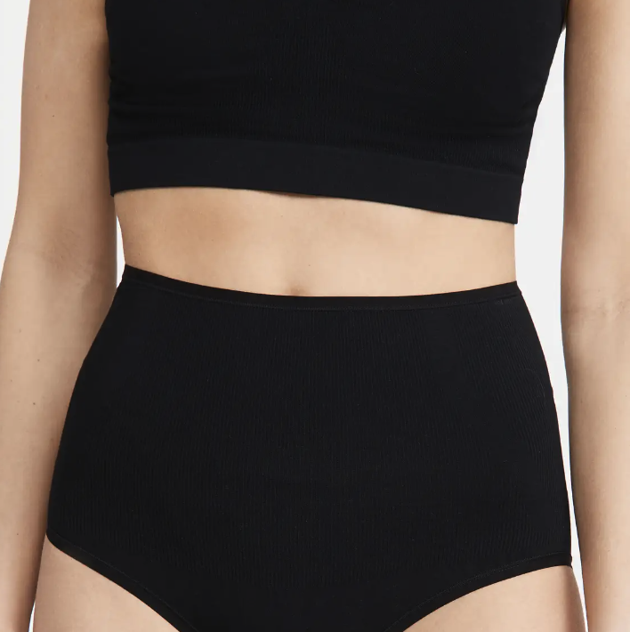 Maternity Seamfree Over The Belly Briefs - Black