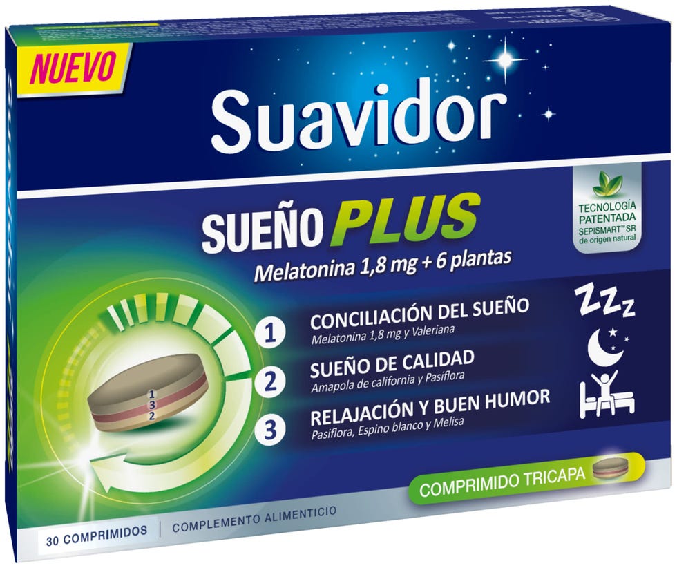 Una caja con 30 comprimidos tricapa