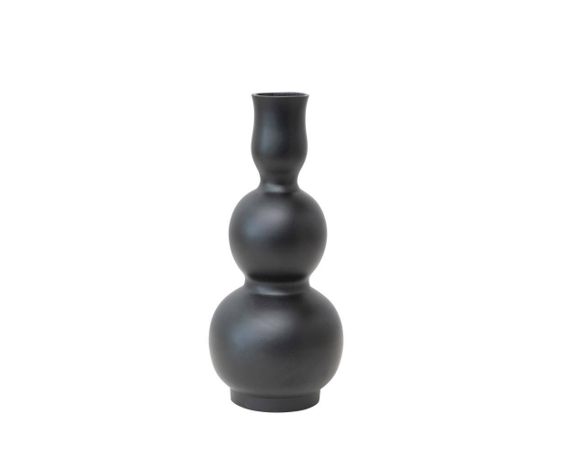 Matte Black Aluminum Vase