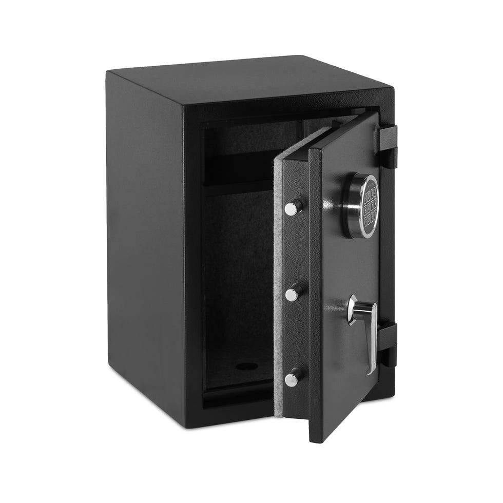 Fire-Resistant Security Safe with Programmable Electronic Keypad