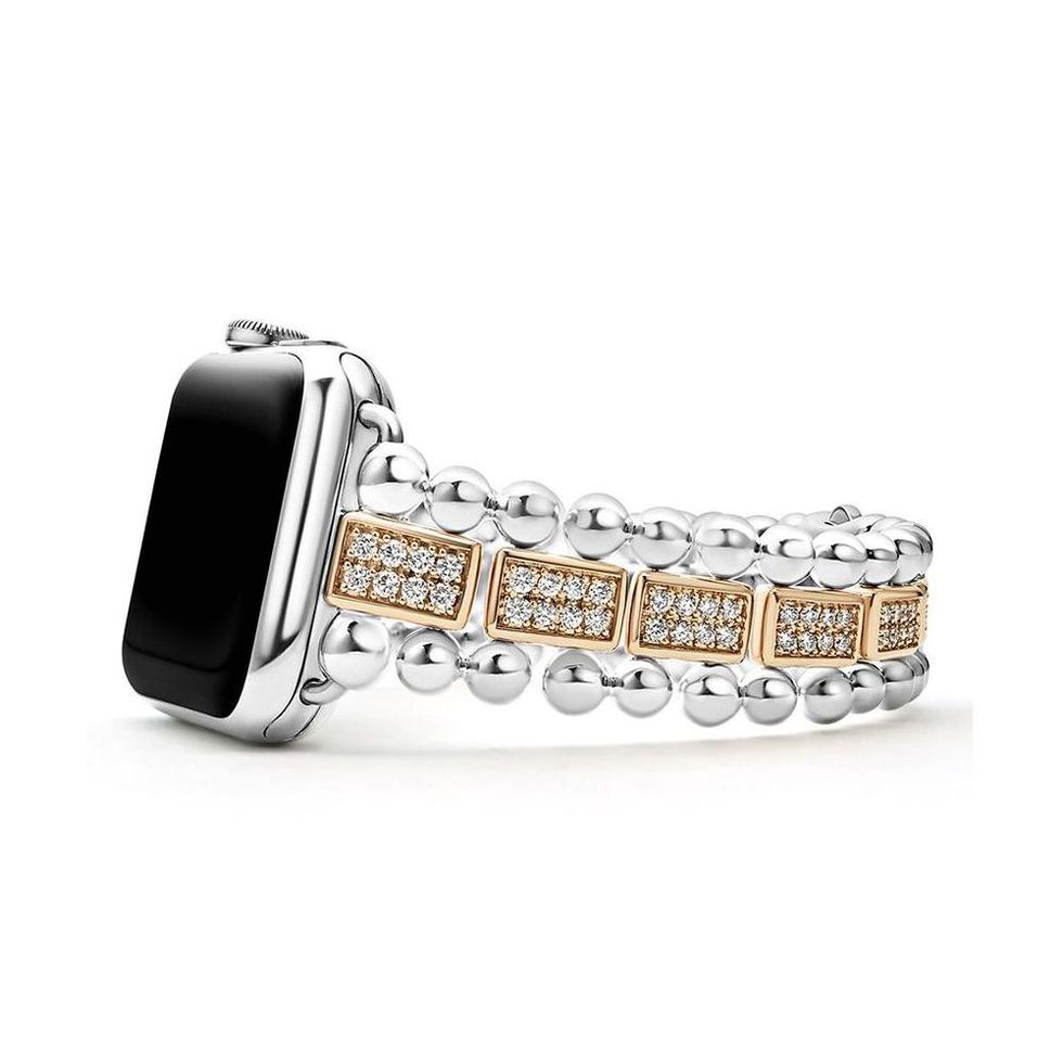 Two-Tone Pave Diamond Apple Watch Bracelet