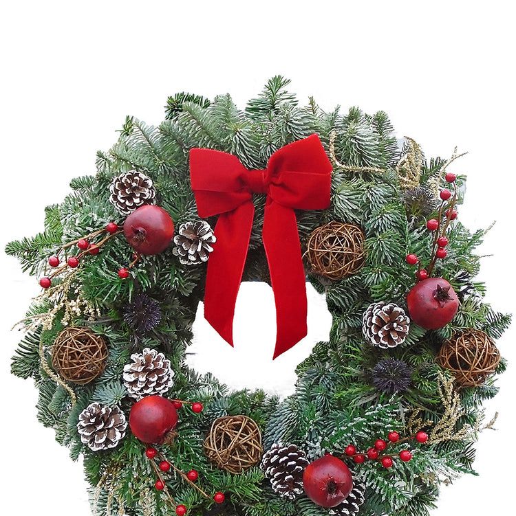 Luxury Natural Christmas Wreath - Joyeaux Noel