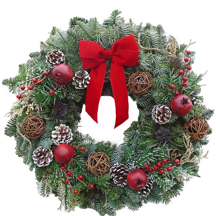 Luxury Natural Christmas Wreath - Joyeaux Noel