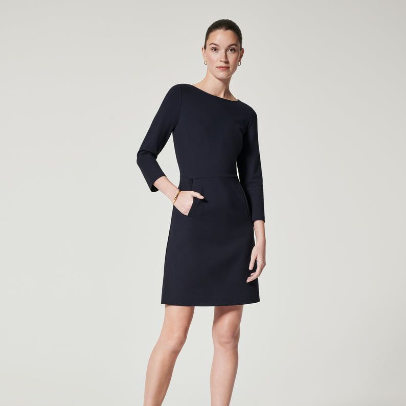 Heather Grey Dress - Distressed Dress - Grey Long Sleeve Dress