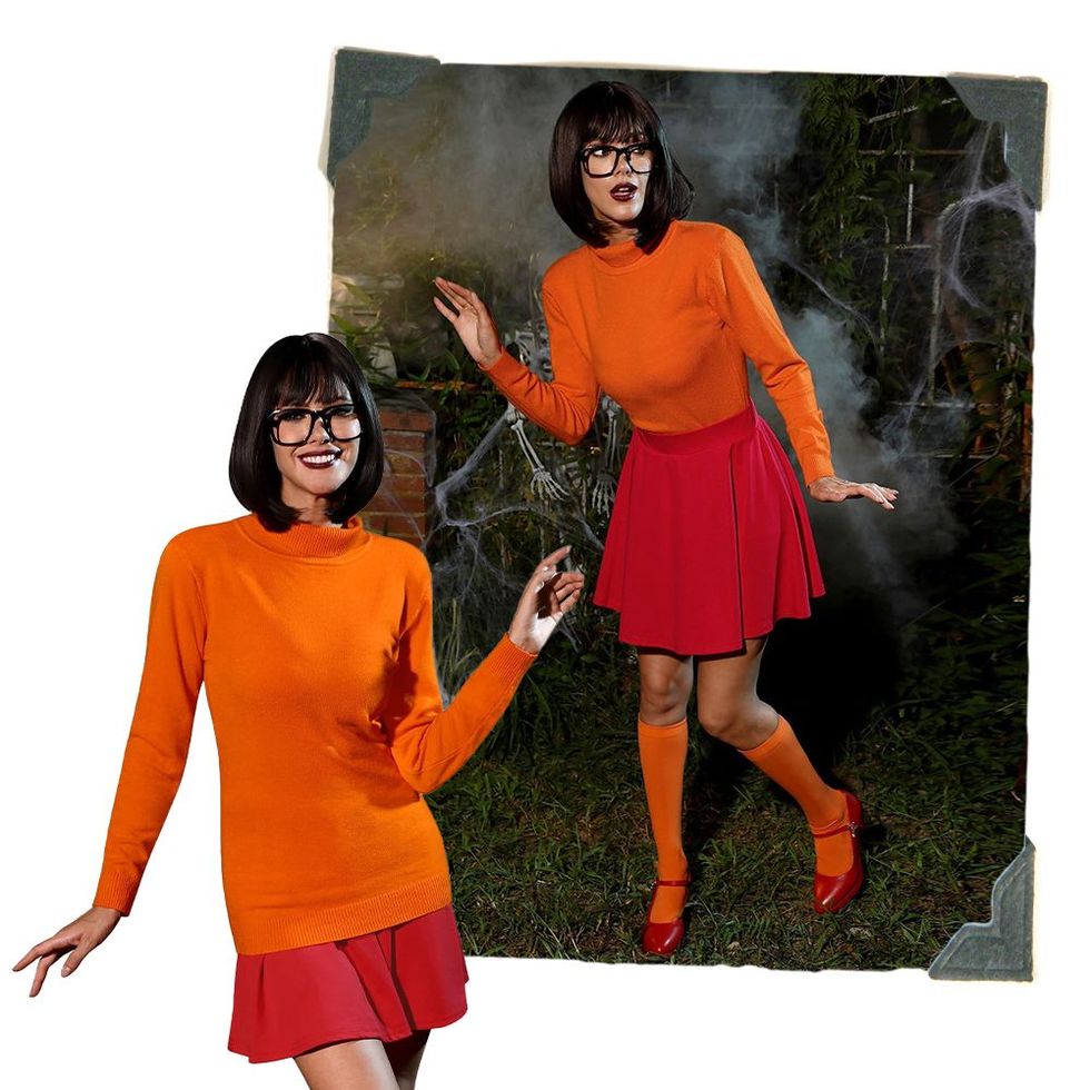 New Velma Cosplay Costume Movie Character Velma Uniform Crop Top