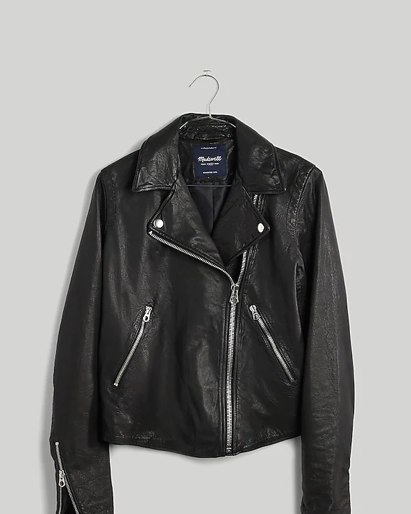 Spanx Leather Like Moto Jacket