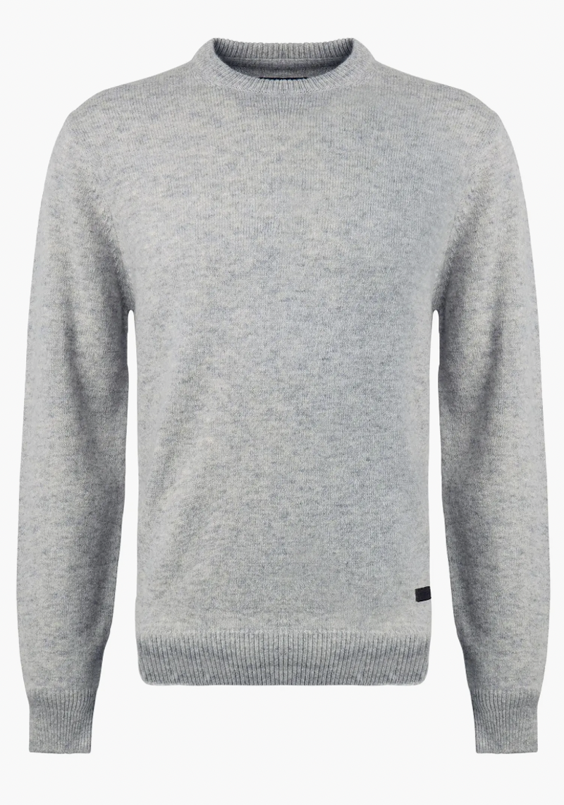 Essential Patch Wool Crewneck Sweater
