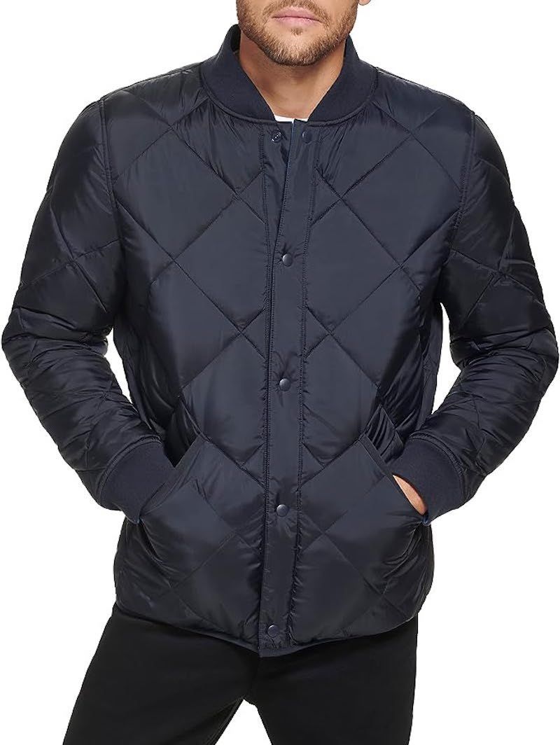 Diamond Quilted Jacket - Brooks Brothers #quilted #jacket #men  #quiltedjacketmen Ideal for fall, this quilted ja… | Quilted jacket men, Quilted  jacket, Mens outfits