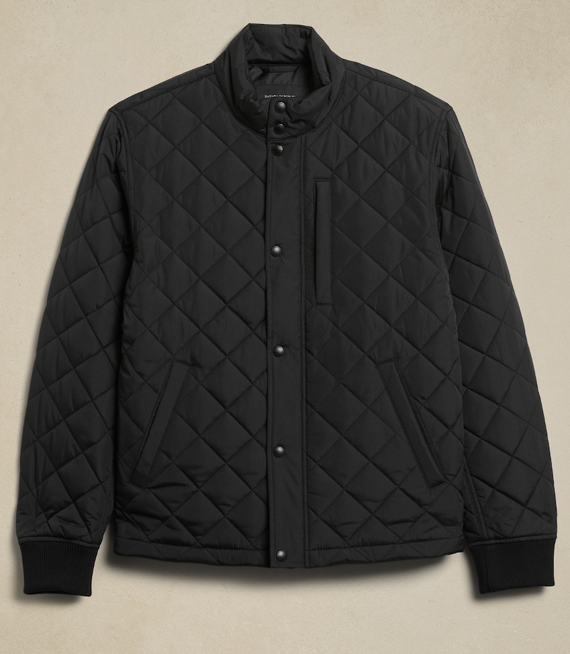 Buy Green High Neck Quilted Jacket for Men Online at SELECTED HOMME |  222650301