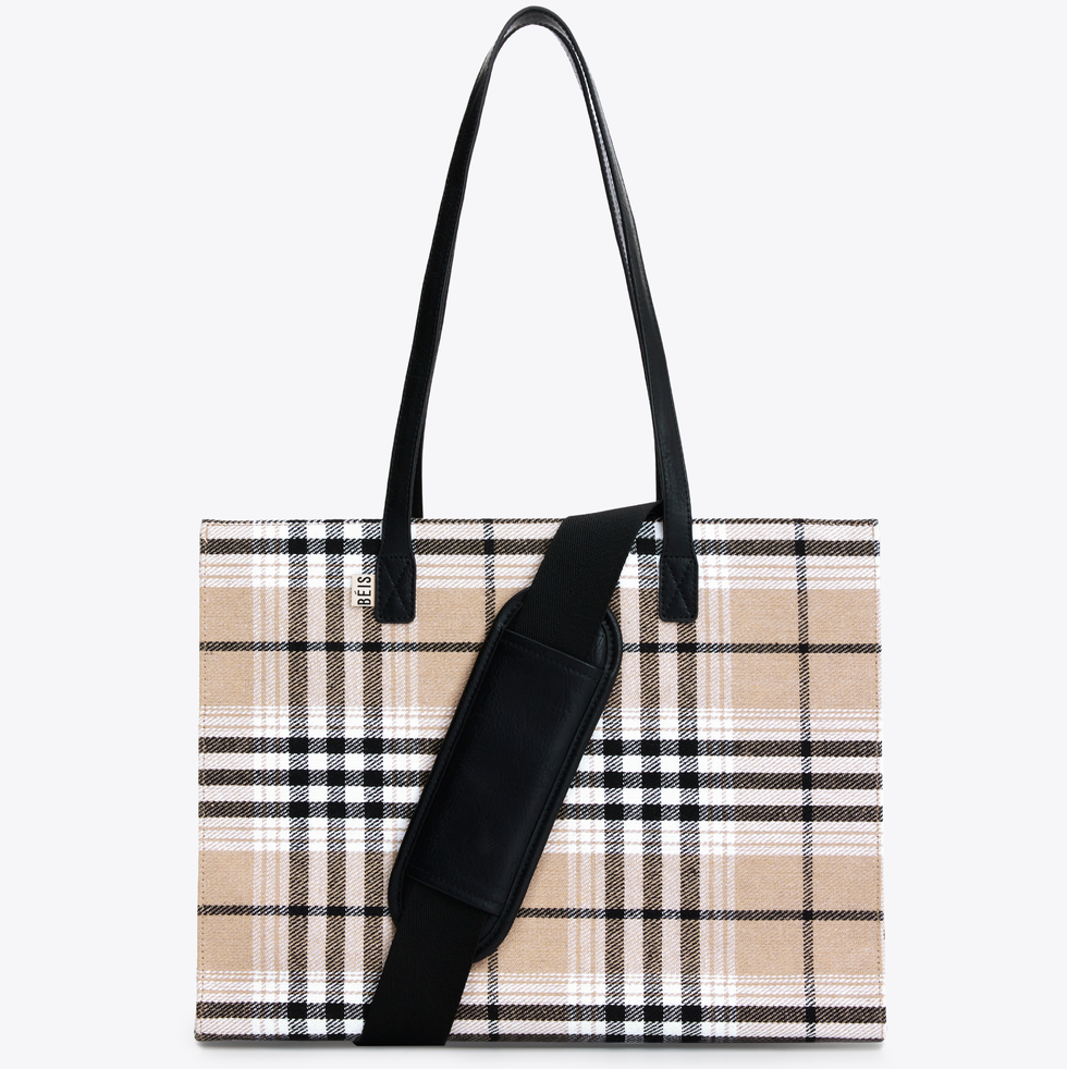 Work Tote in Plaid
