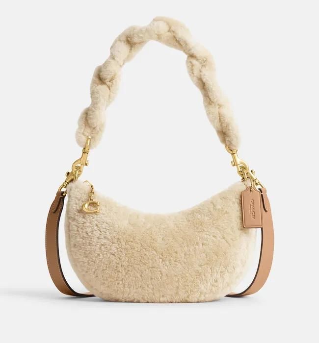 Shearling handbag 2024