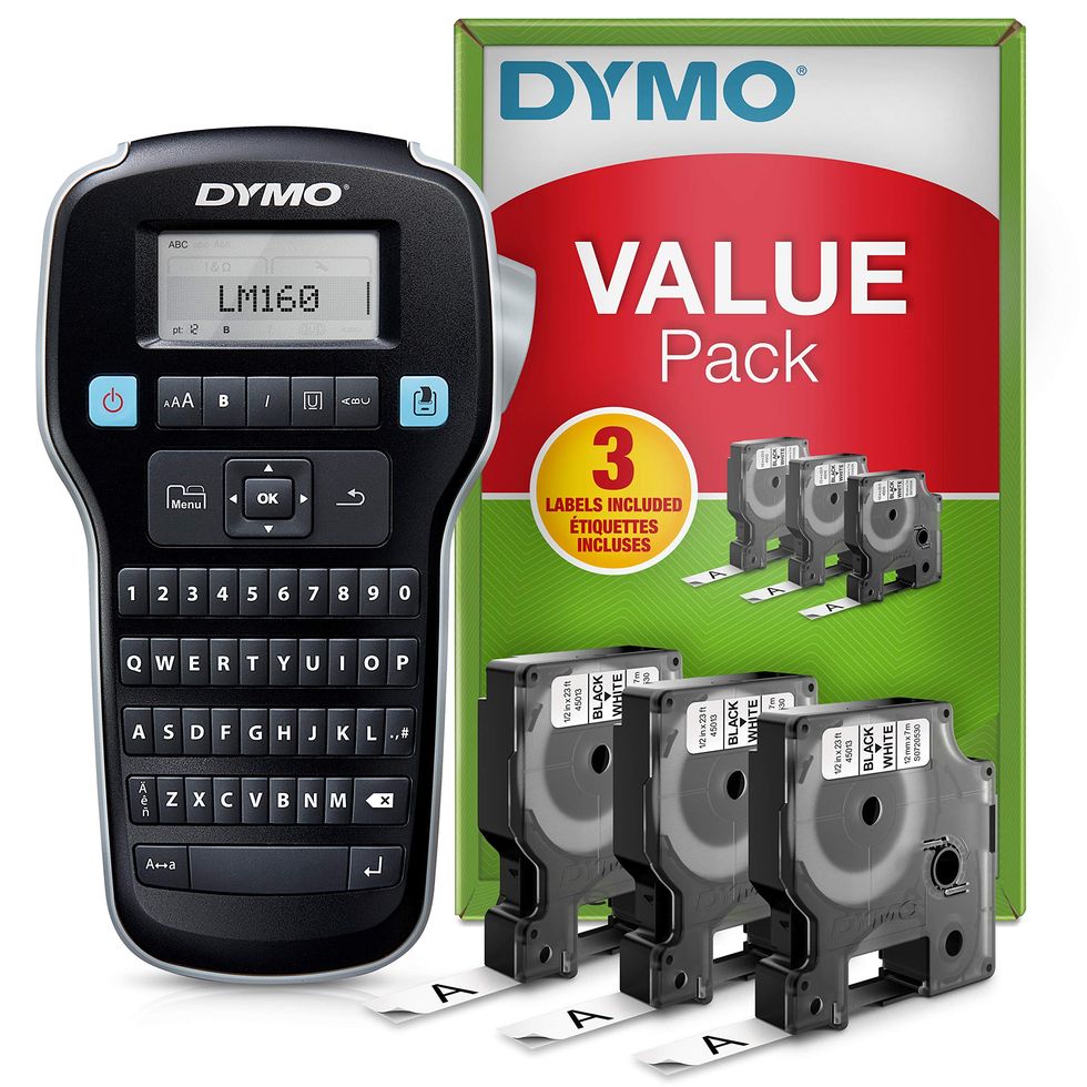 Dymo Label Maker with 3 Rolls of Dymo D1 Label Tape