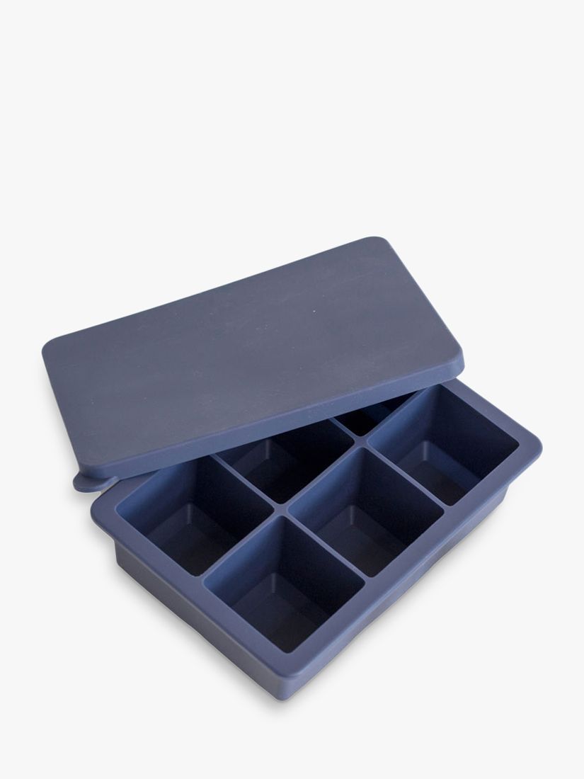 Freeze food in giant silicone ice cube trays! Space efficient in