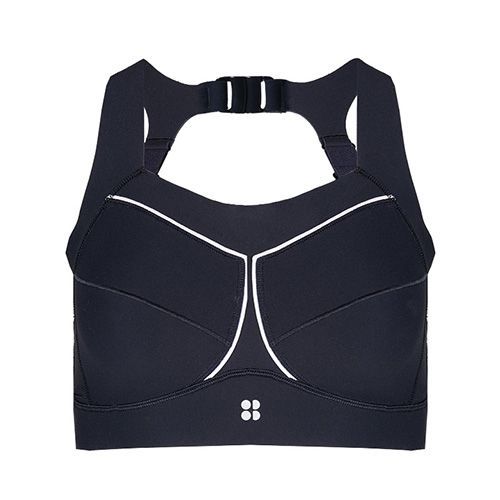 Power Icon Running Bra - Grey SB Slot Print, Women's Sports Bras