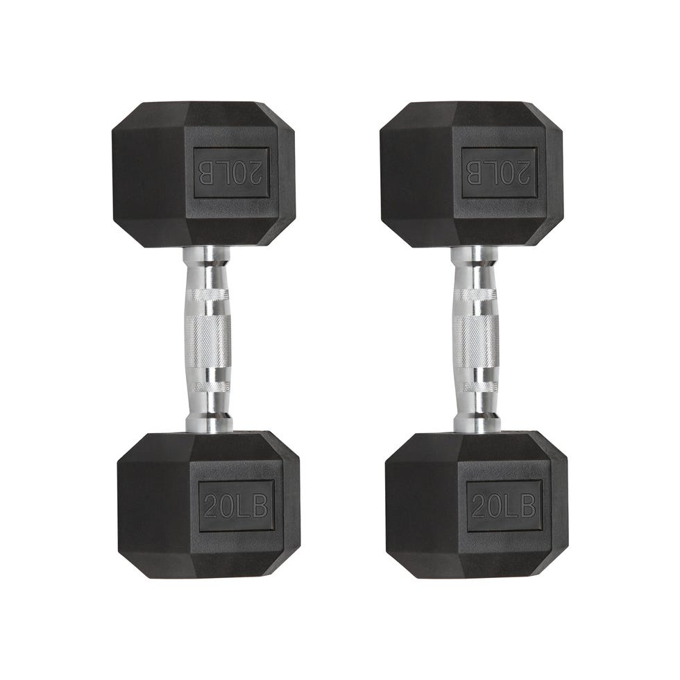 Rubber Hex Dumbbells