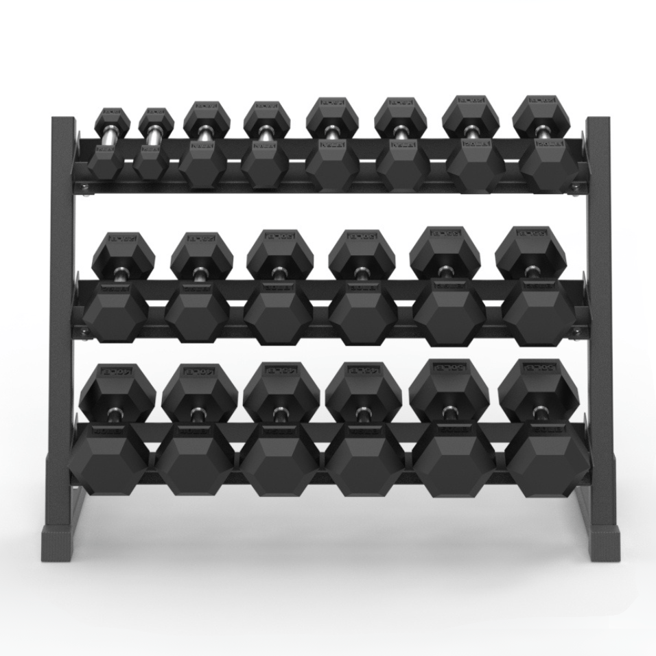 5-50 Lb. Dumbbell Sets with Rack