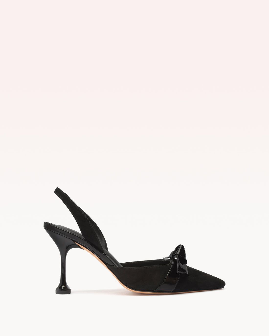 HIGH-HEEL SLINGBACK SHOES WITH BOW - Beige | ZARA India