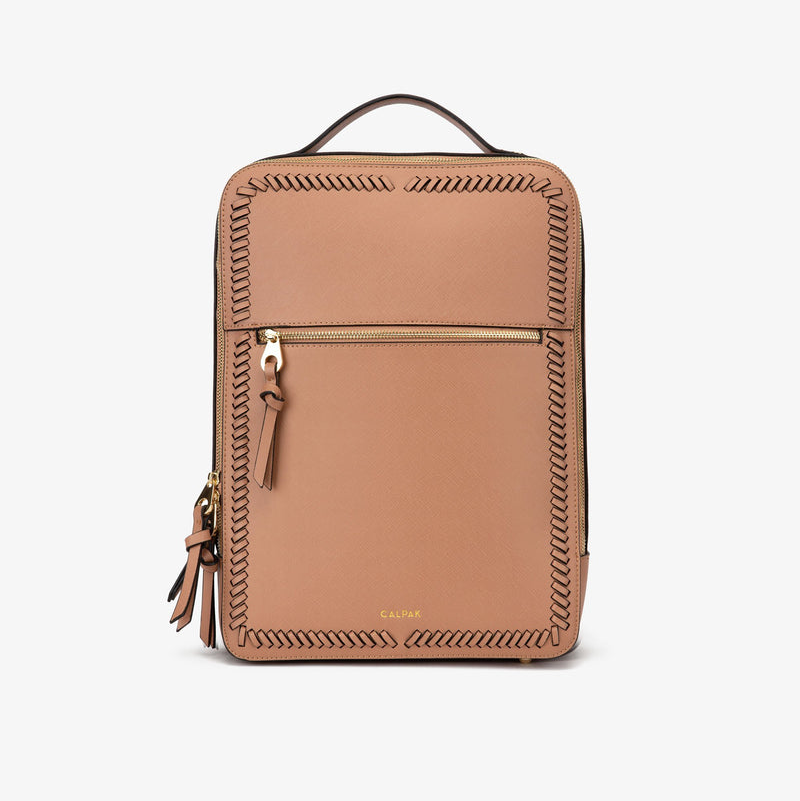 Kaya Faux Leather Laptop Backpack