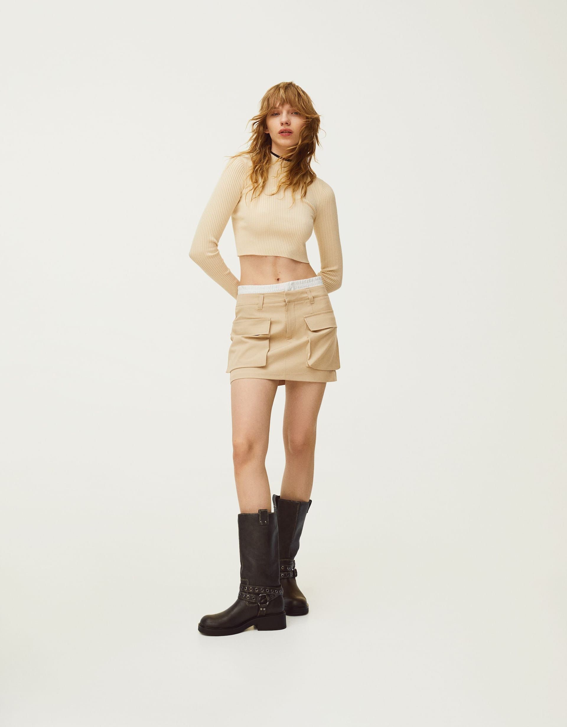 Bershka hotsell utility skirt