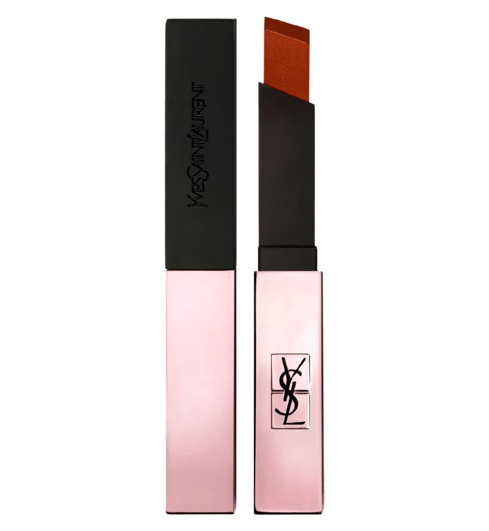YSL Rouge Pur Couture The Slim Glow Matte Lipstick in Transgressive Cacao
