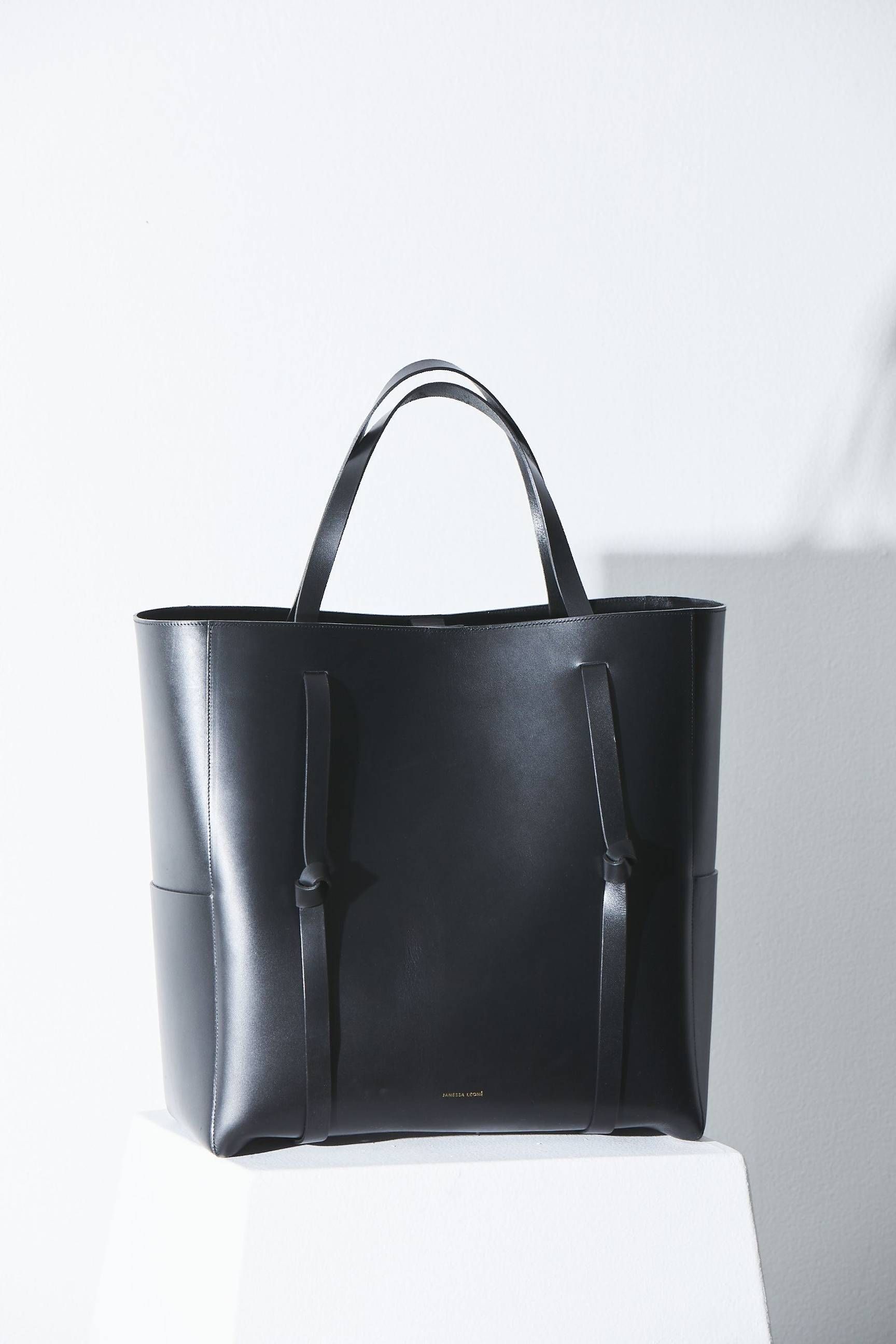 Small leather shopper discount bag