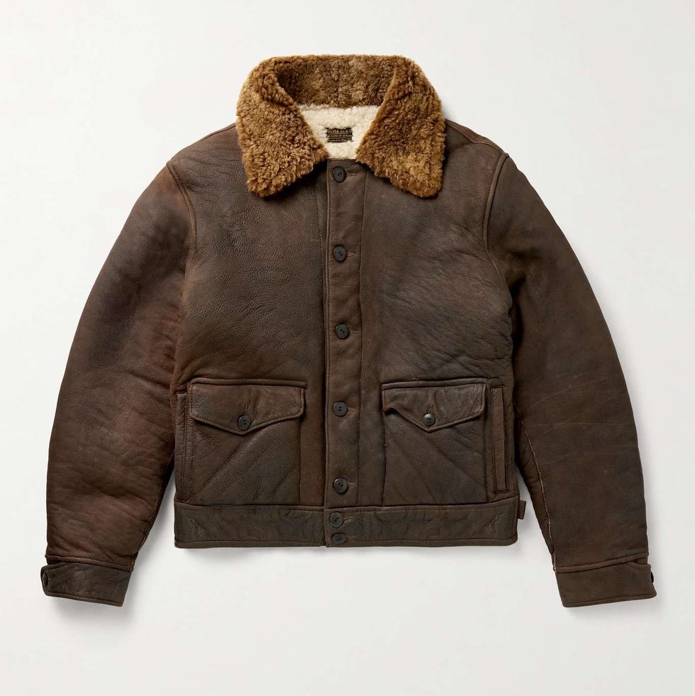Peyton Shearling-Trimmed Leather Jacket Peyton Shearling-Trimmed Leather Jacket