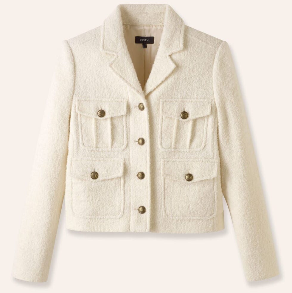 Italian Bouclé Military Crop Jacket Italian Bouclé Military Crop Jacket