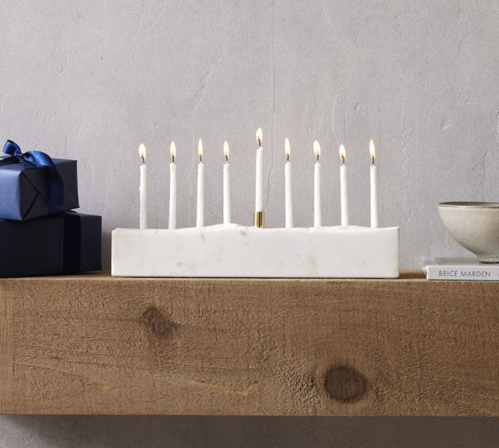 Marble & Brass Menorah