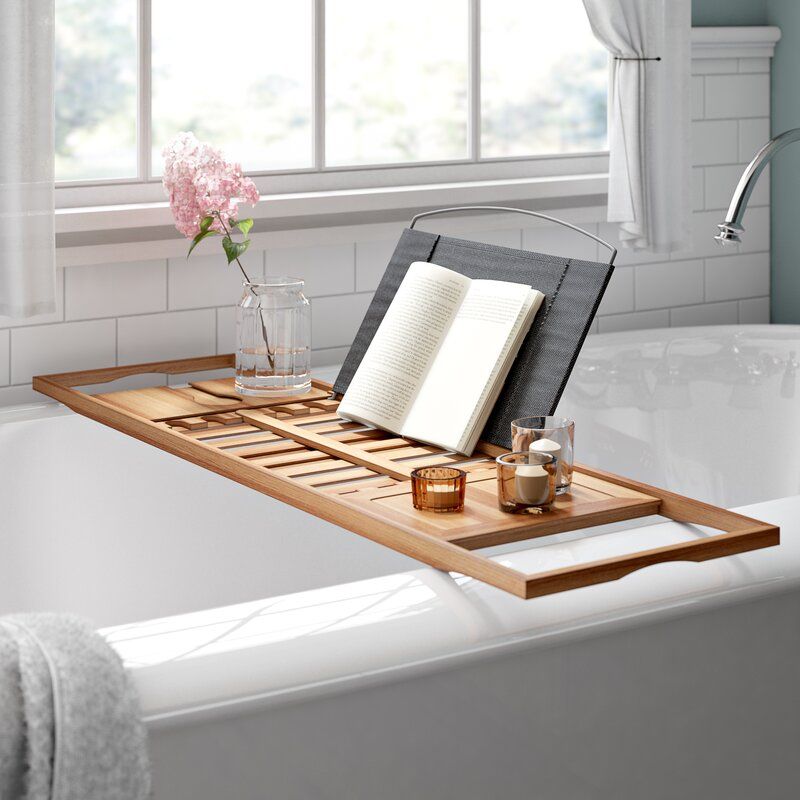 The Best Stylish Bathtub Trays That Are Actually Affordable - Bathroom  Decor