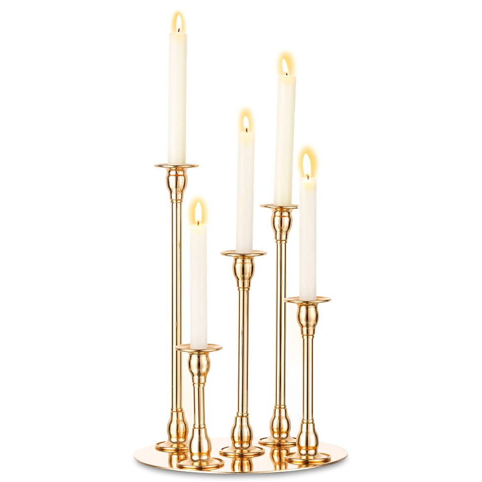 Candelabro de Navidad de latón