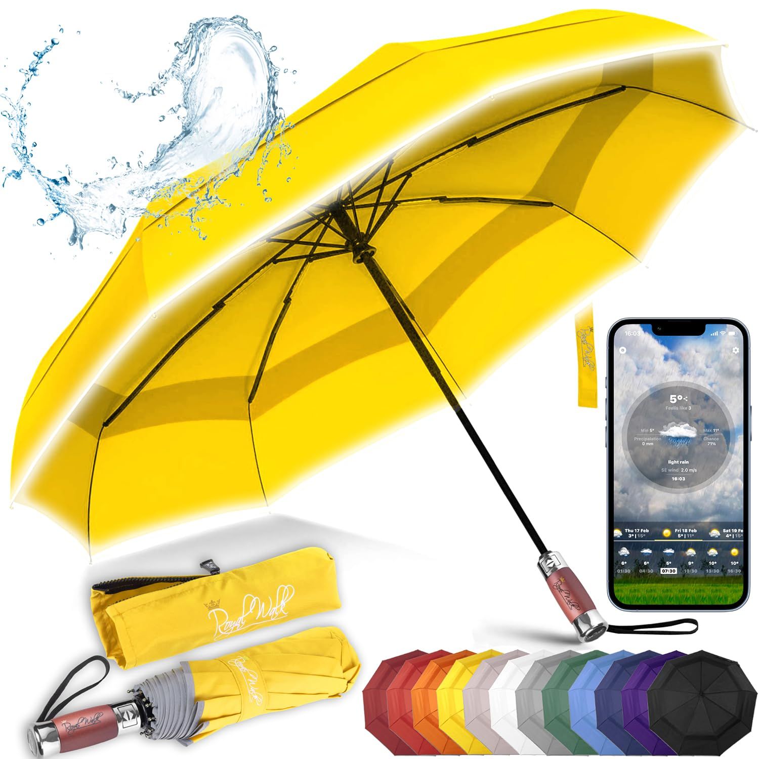 Windproof travel hot sale umbrella