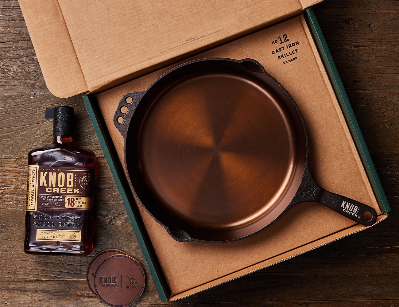 NEW RELEASE: 2023 Knob Creek 18 Year Bourbon plus Limited Ed. Knob Creek Cast  Iron Skillet